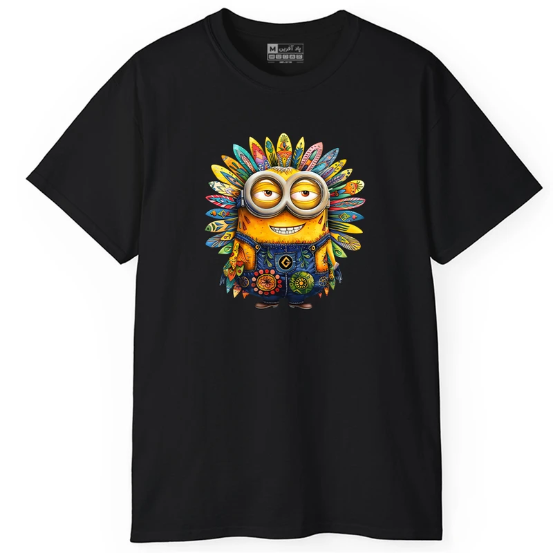 تی‌شرت آستین کوتاه مردانه پاد آفرین مدل مینیون کد PT852