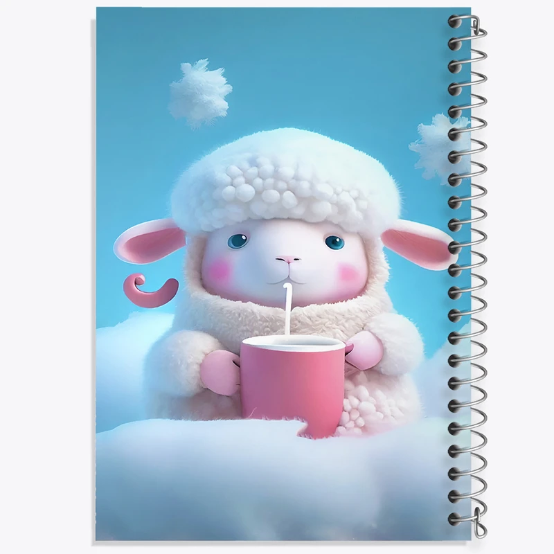 دفتر نقاشی 50 برگ خندالو طرح گوسفند کیوت کد F5700