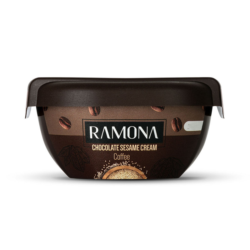 کرم کنجد شکلاتی قهوه رامونا - 360 گرم