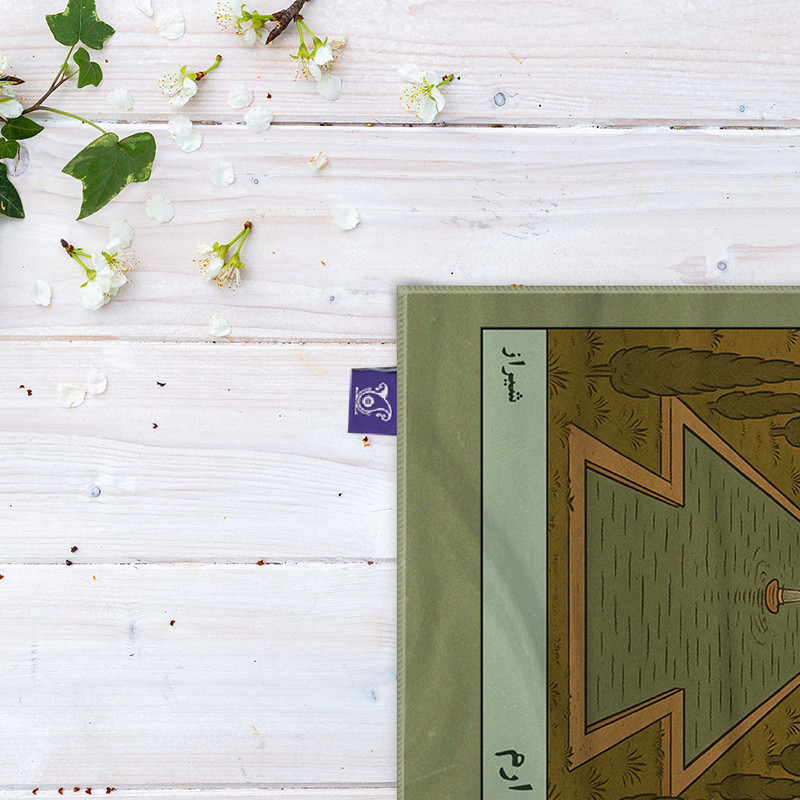 کاغذ کادو ترمه طراحان ایده مدل کارت باغ ارم شیراز کد map1525 سایز 57x37 سانتی متر