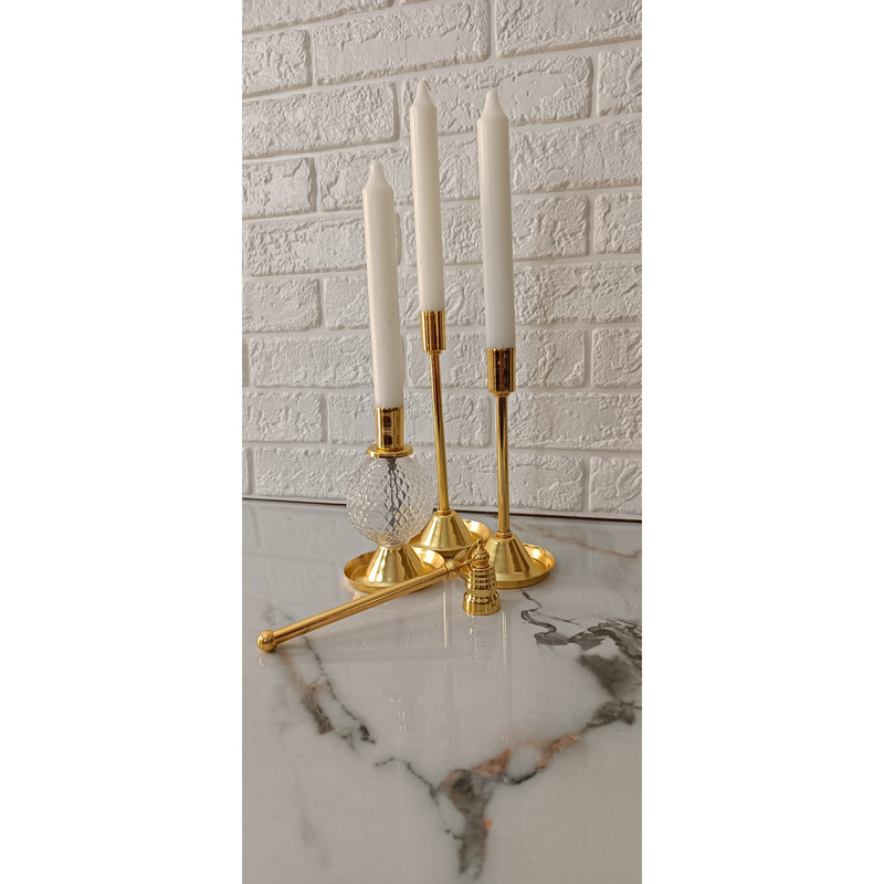 شمعدان مدل ارغوان بسته 2 عددی