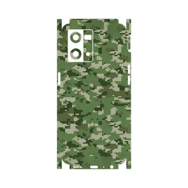 برچسب پوششی ماهوت مدل Army_Green_Pixel-FullSkin مناسب برای گوشی موبایل اپو Reno 8 4G