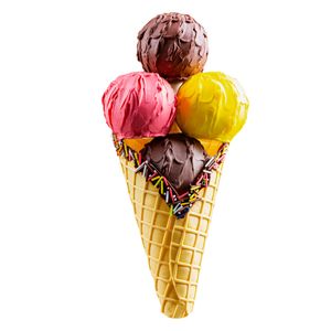 نقد و بررسی دکوری مدل بستنی قیفی 5 اسکوپ توسط خریداران