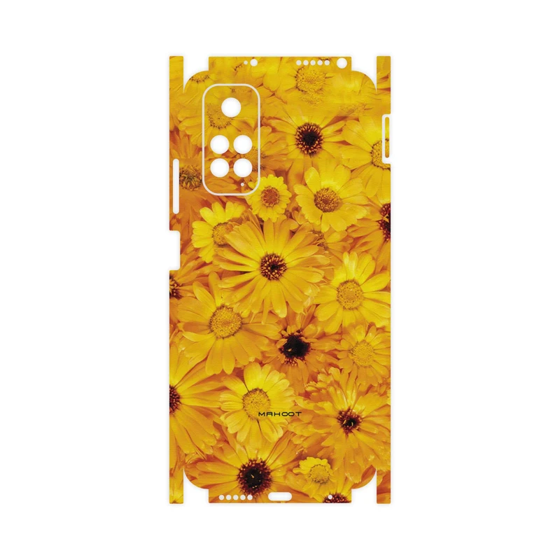 برچسب پوششی ماهوت مدل Yellow-Flower-FullSkin مناسب برای گوشی موبایل شیائومی Redmi Note 11