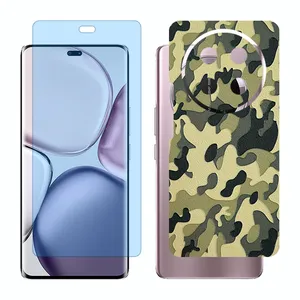 Glass Together model anti blue screen protector suitable for Honor X9c mobile phone with back cover sticker