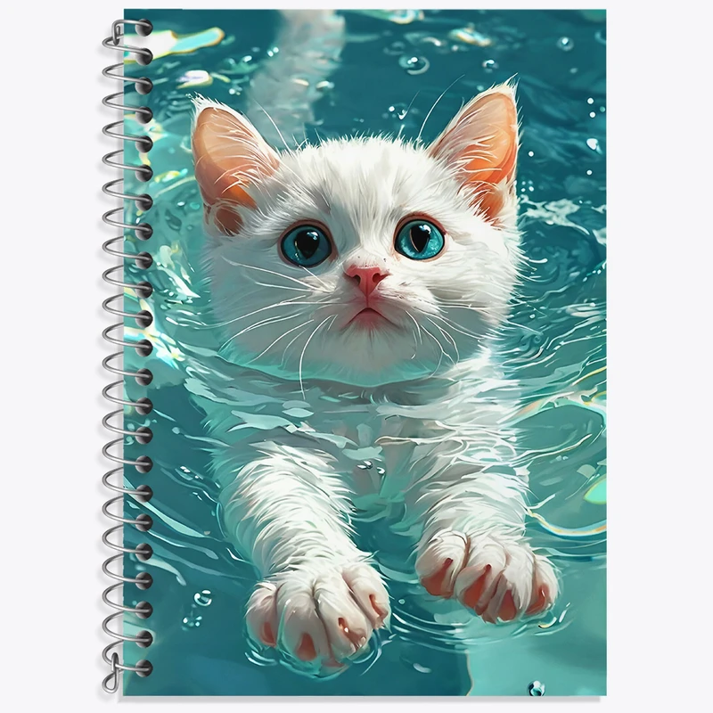 دفتر لغت 50 برگ خندالو طرح گربه (Cat) کد N4888