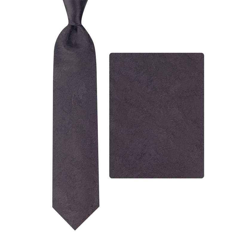 ست کراوات و دستمال جیب مردانه مدل GF-FW272-BK 