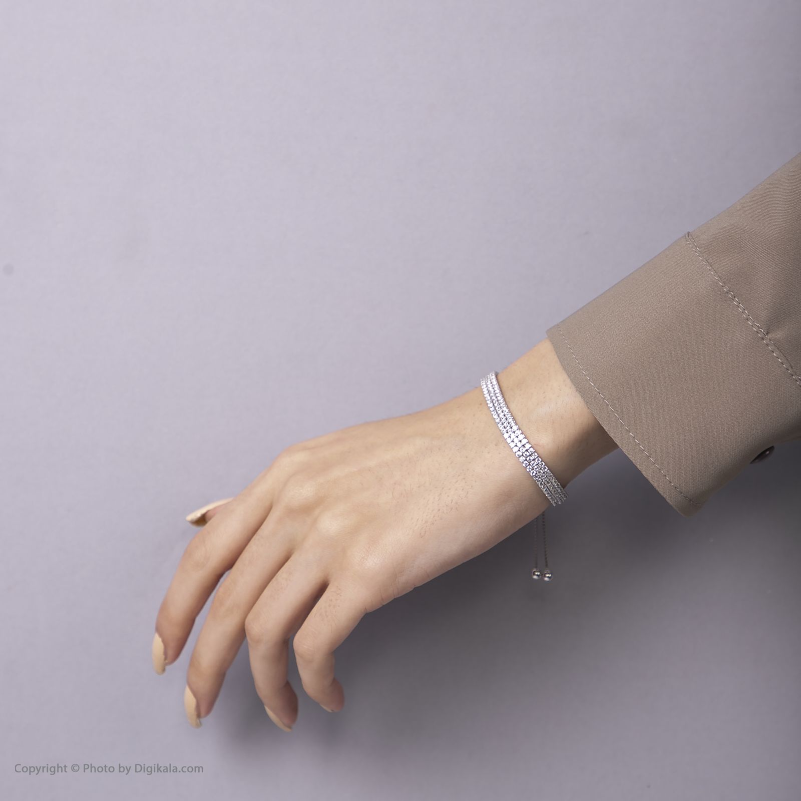 دستبند نقره زنانه اقلیمه کد DN460 -  - 8