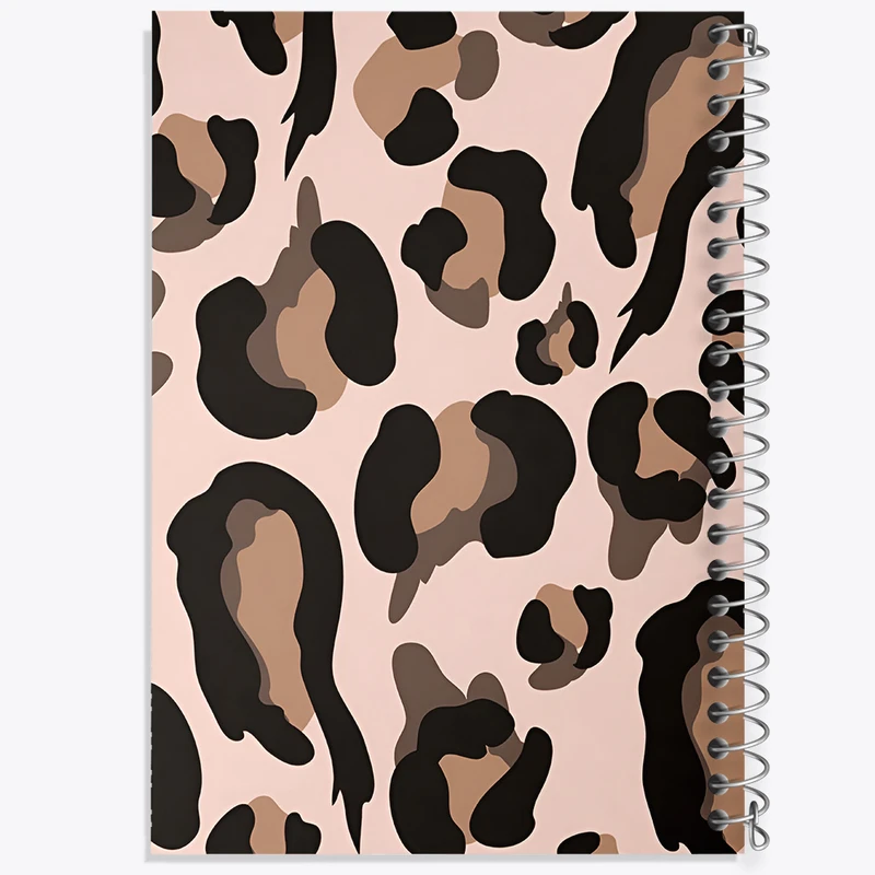 دفتر نقاشی 50 برگ خندالو طرح پترن پلنگی کد N2625