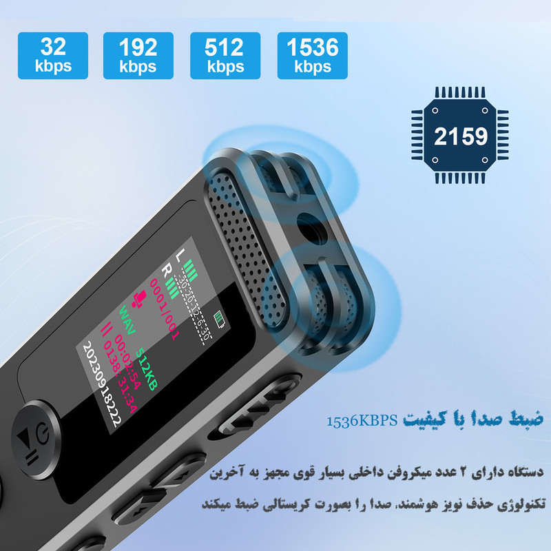 ضبط کننده دیجیتالی صدا آیریور مدل V69-64GB