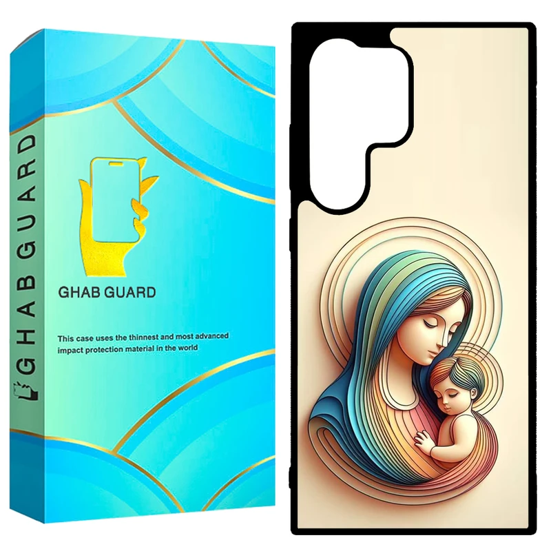 کاور قاب گارد طرح مادر و بچه مدل GCHPD24U مناسب برای گوشی موبایل سامسونگ Galaxy S24 Ultra 5G