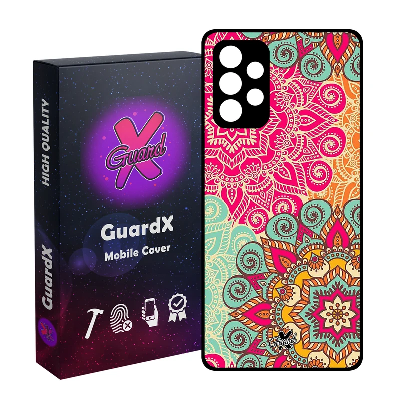 کاور گارد ایکس طرح Mandala مدل Glass10214 مناسب برای گوشی موبایل سامسونگ Galaxy A32 4G