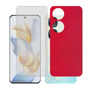 Glass together model matte screen protector suitable for Honor 70 mobile phone with back cover sticker