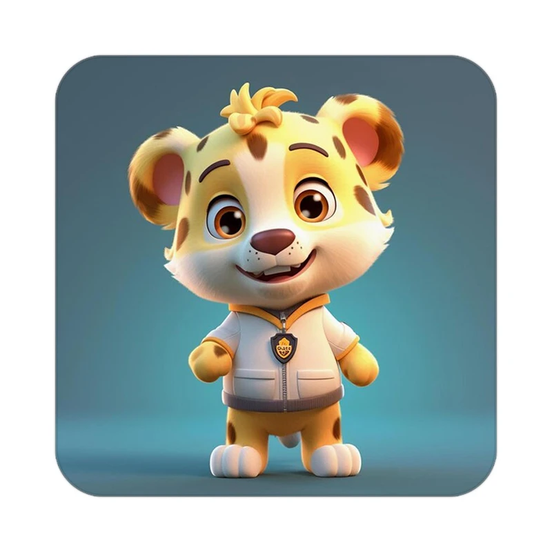 زیر لیوانی کاکتی طرح شیر مدل mp23826