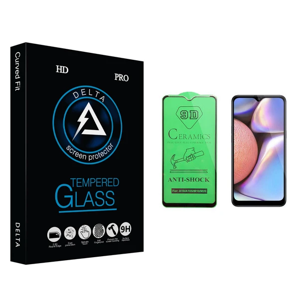 محافظ صفحه نمایش سرامیکی دلتا مدل Fit مناسب برای گوشی موبایل سامسونگ Galaxy A10s