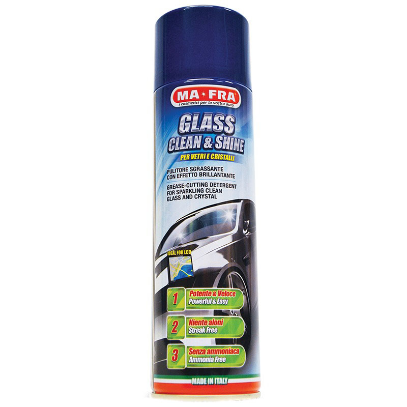 فوم تمیزکننده شیشه خودرو مفرا مدل SHINE&CLEAN حجم 500 میلی لیتر