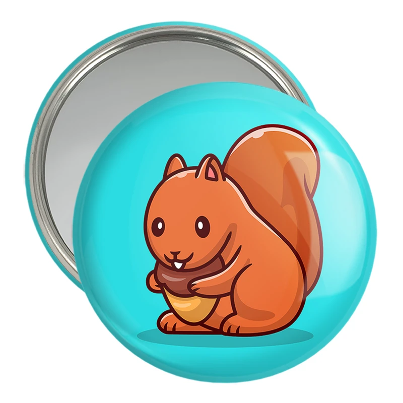 آینه جیبی خندالو مدل حیوانات بامزه سنجاب کد 29736