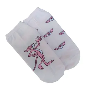 جوراب دخترانه مدل تا به تا طرح پلنگ صورتی