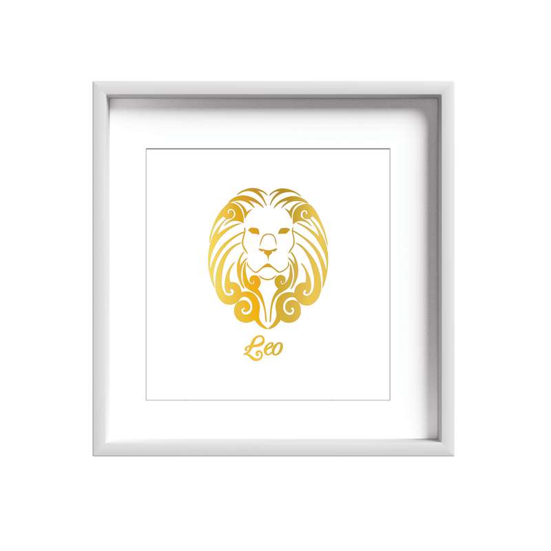 تابلو طلاکوب زرکات طرح ماه تولد مرداد مدل Leo
