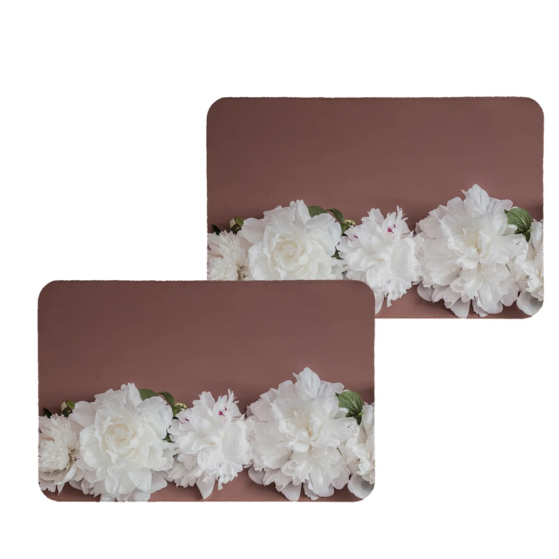 زیربشقابی طرح گل کد 8304 مجموعه 2 عددی