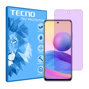 Tecno brand shockproof Anti-purple screen protector glass for Xiaomi Redmi Note 10 5G