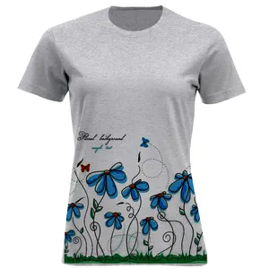 تی شرت آستین کوتاه زنانه مدل پروانه کد A19