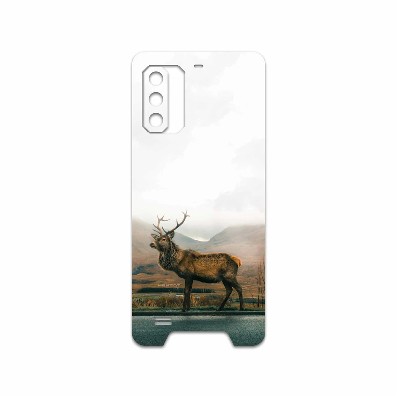 برچسب پوششی ماهوت مدل Horned Deer مناسب برای گوشی موبایل یولفون Armor 7