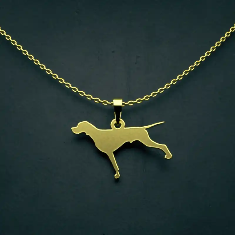 گردنبند طلا 18 عیار زنانه مدوپد مدل سگ کد J3-1-1164