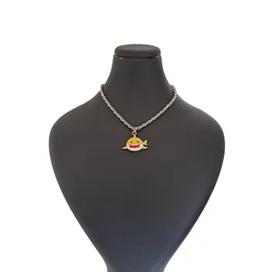 گردنبند زنانه مدل  بچه کوسه کد g153