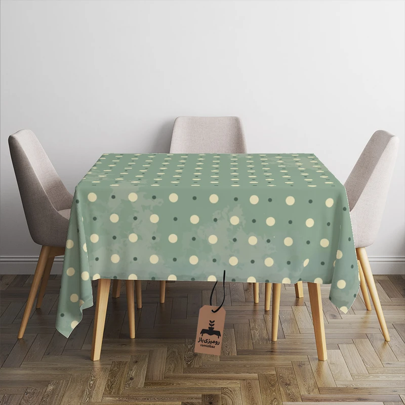 رومیزی رومیزی باز طرح مربع مدل خالدر مدرن کد 11044