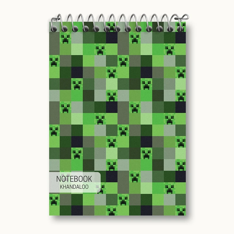 دفتر یادداشت 50 برگ خندالو مدل ماینکرافت (Minecraft) کد N540