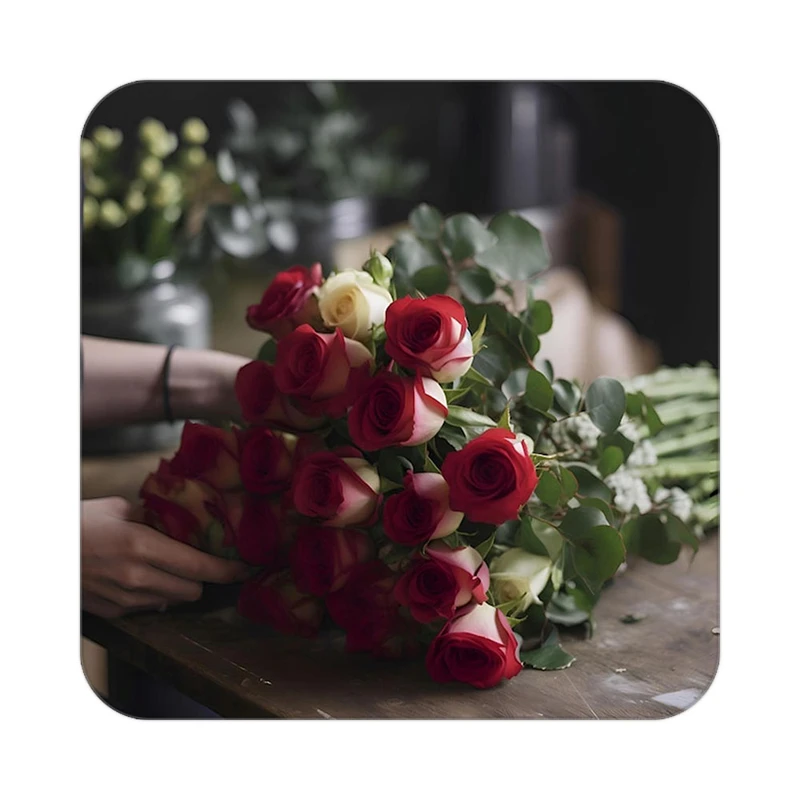 زیر لیوانی کاکتی طرح گل مدل mp16534