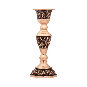شمعدان مسی مدل الماس تراش کد 2