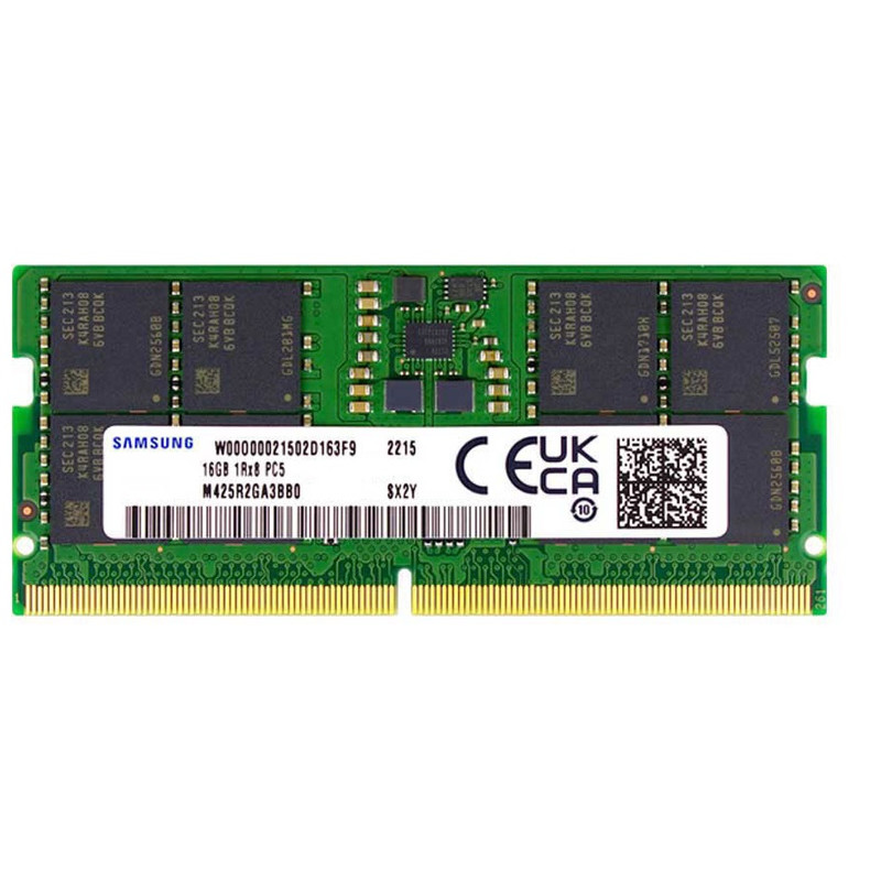 رم لپتاپ DDR5 تک کاناله 4800 مگاهرتز CL40 سامسونگ مدل M425R2GA3BB0-CQK0L ظرفیت 16 گیگابایت