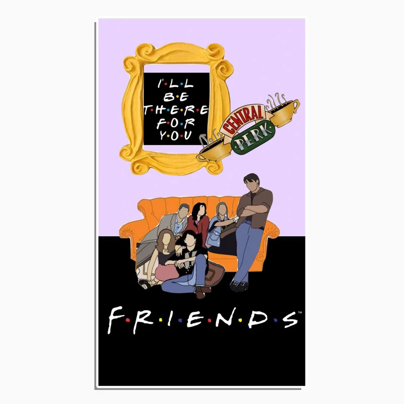 استیکر لپ تاپ و موبایل گوفی طرح سریال فرندز کد F598