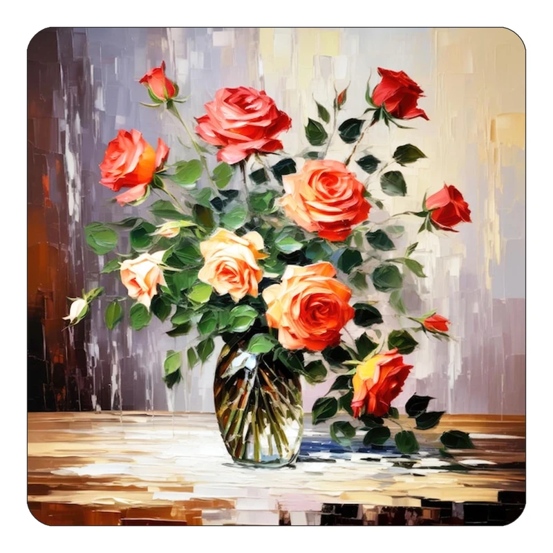 مگنت کاکتی طرح نقاشی رنگ روغن مدل mp69708