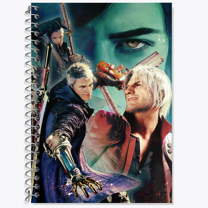 دفتر لغت 50 برگ خندالو مدل بازی دویل می کرای Devil May Cry کد 30207