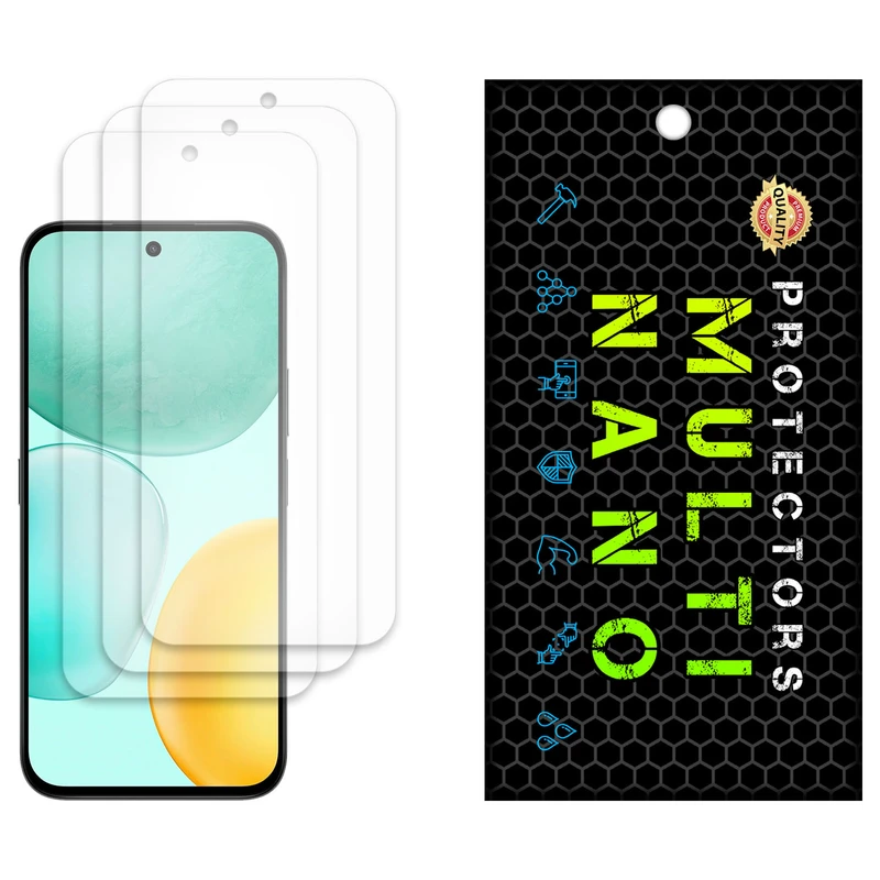 محافظ صفحه نمایش آنتی رفلکس مولتی نانو مدل X-S3M مناسب برای گوشی موبایل آنر X6C بسته سه عددی