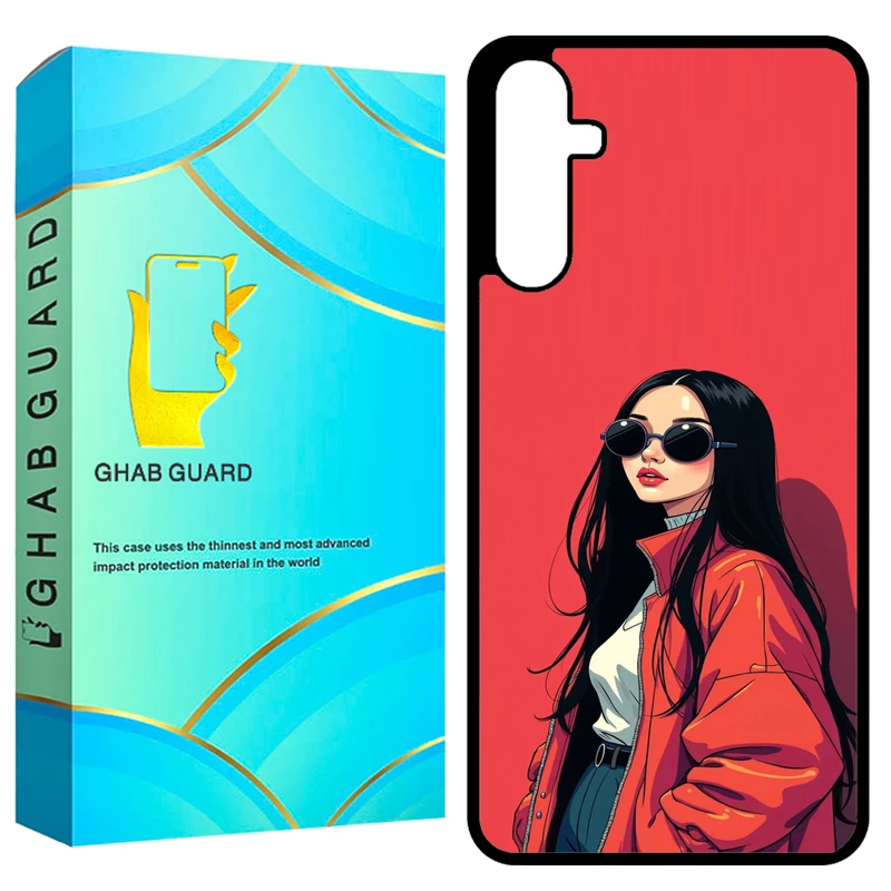 کاور قاب گارد طرح دختر مدل GCHPA14 مناسب برای گوشی موبایل سامسونگ Galaxy A14 4G / A14 5G / M14 5G