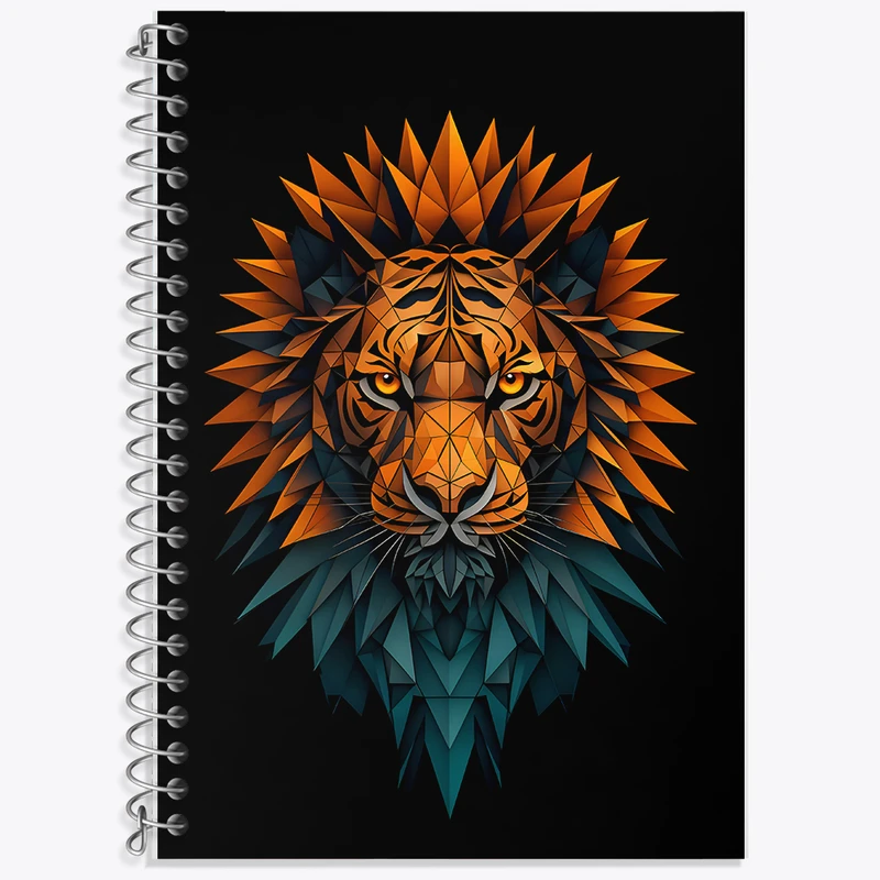 دفتر زبان 50 برگ خندالو مدل سه خط طرح شیر کد N3881