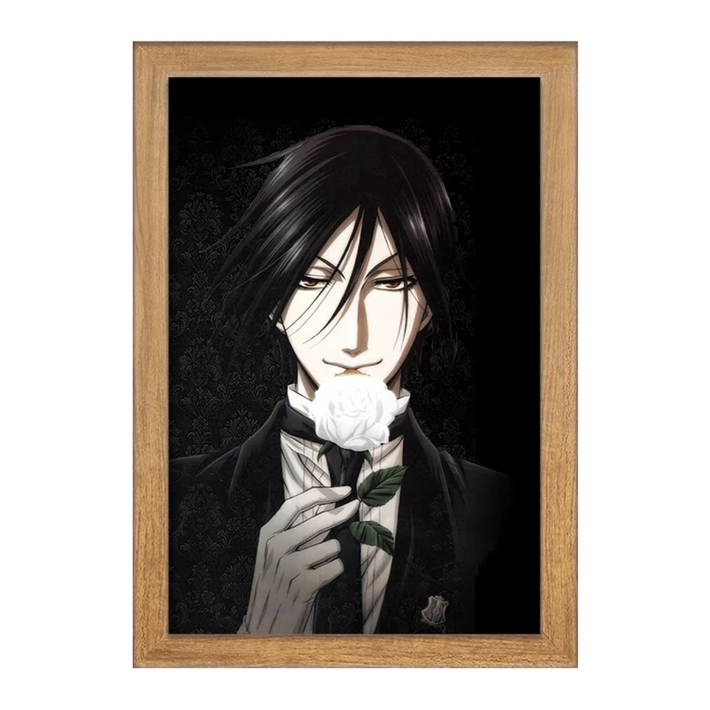 تابلو خندالو مدل سباستین انیمه خادم سیاه Black Butler  کد 16317
