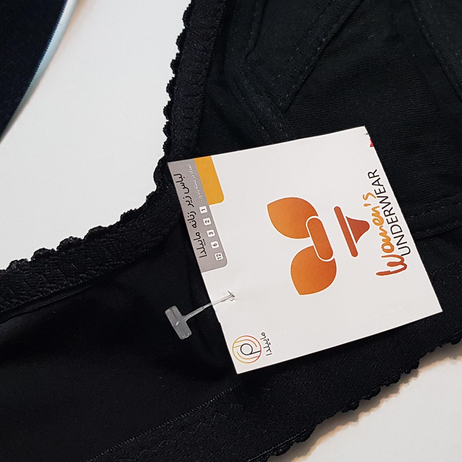 سوتین زنانه ماییلدا مدل بدون فنر کد 5053 رنگ مشکی -  - 6