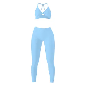 ست نیم تنه و لگینگ ورزشی زنانه مدل M5144