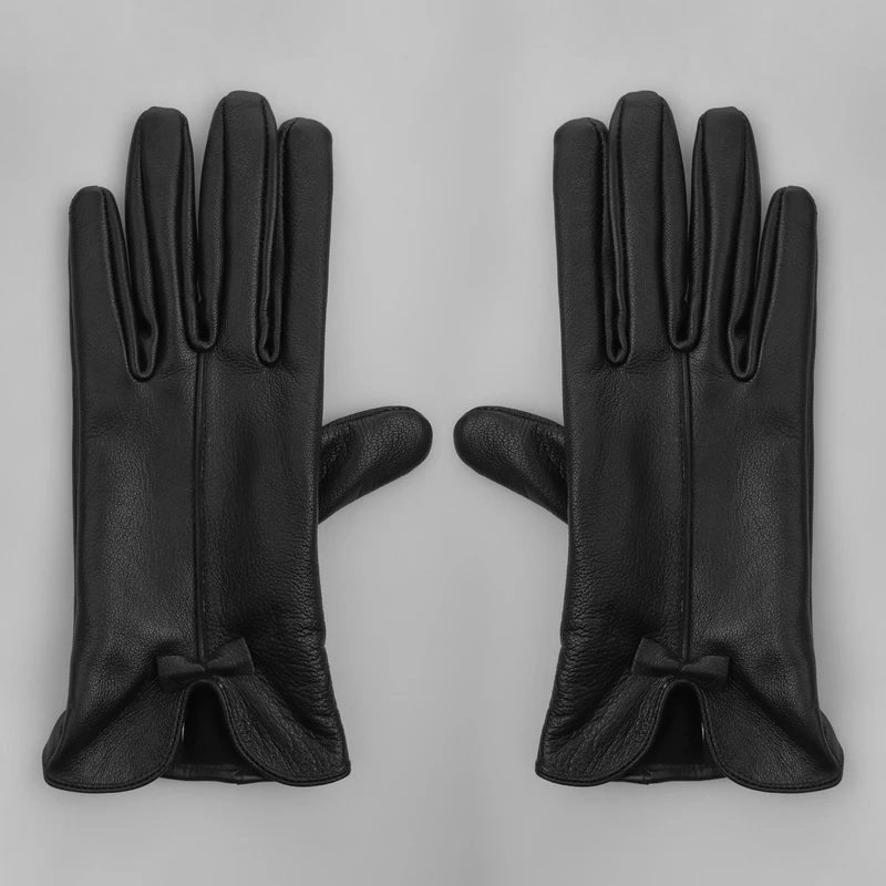 دستکش زنانه چرم مشهد مدل R0200