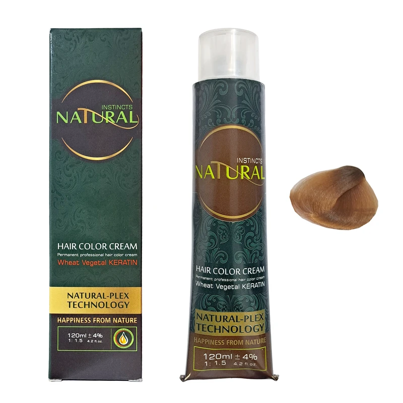 رنگ مو نچرال اینیستینکس شماره 9.7 حجم 120 میلی لیتر رنگ بلوند نسکافه ای روشن