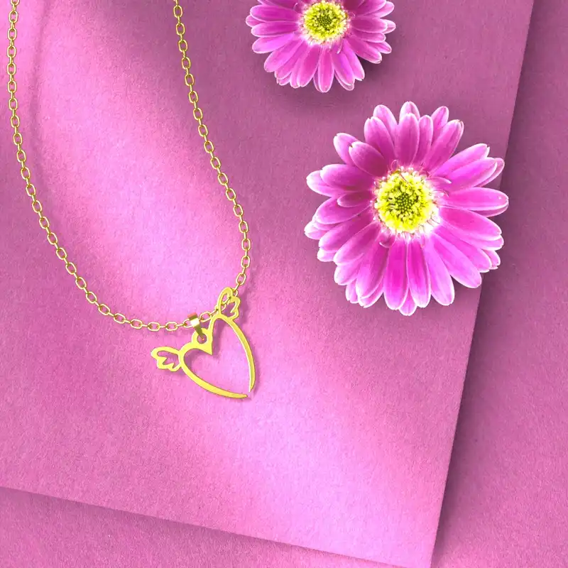 گردنبند طلا 18 عیار زنانه مدوپد مدل اشک کد CA10692