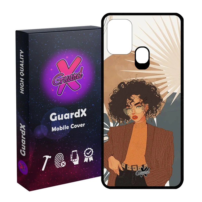 کاور گارد ایکس طرح Girl مدل Glass10369 مناسب برای گوشی موبایل سامسونگ Galaxy M31 / M31 Prime / F41