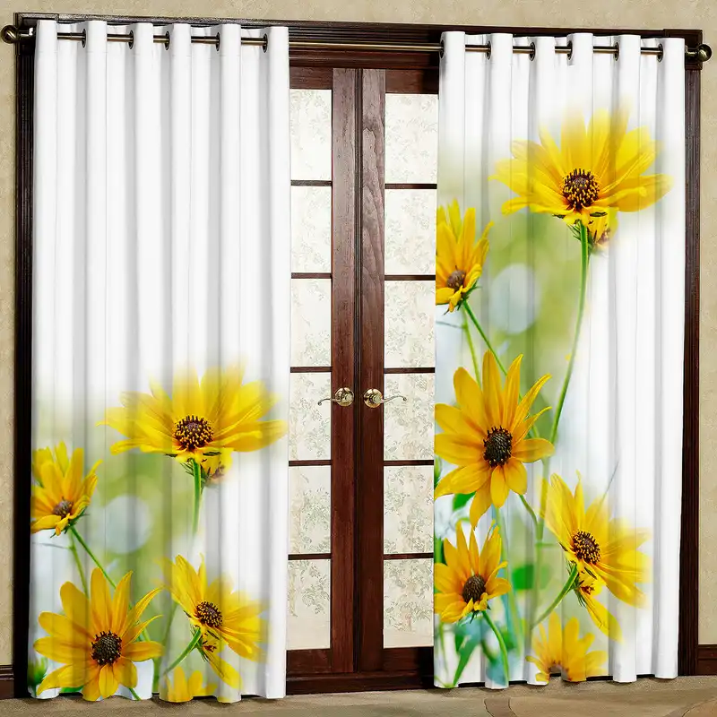 پرده مدل گل دار مخمل پانچی کد 4043a سایز 200x140 سانتی متر