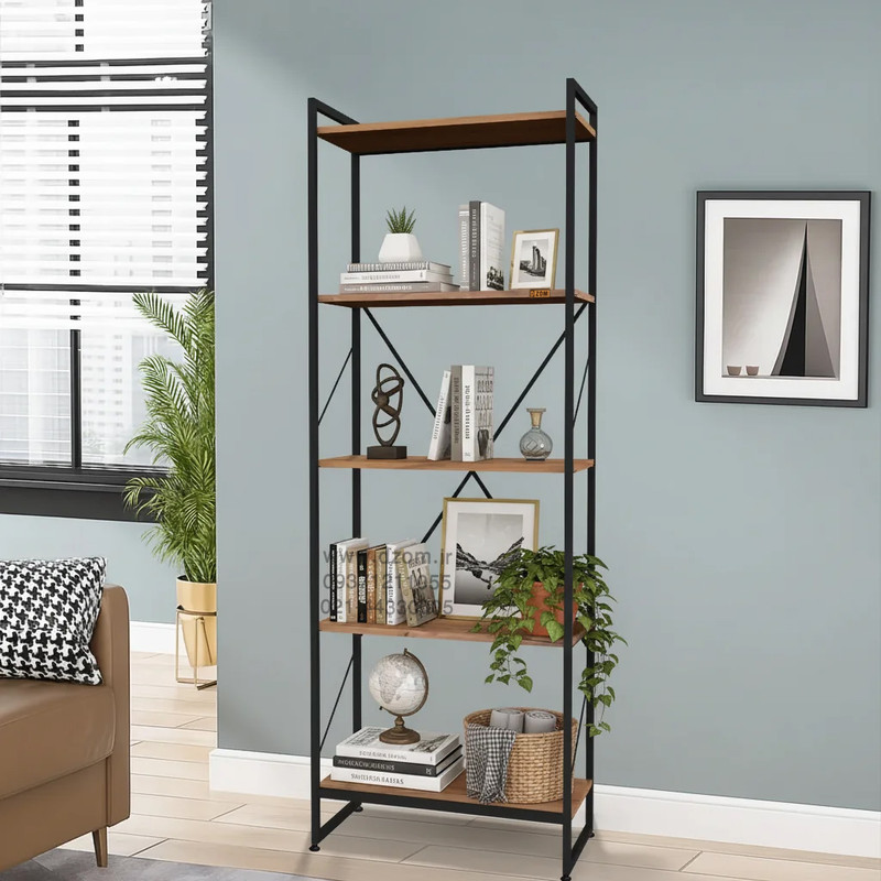 کتابخانه پنج طبقه دیزم مدل مونتاژی LIB_60×180_LIGHT