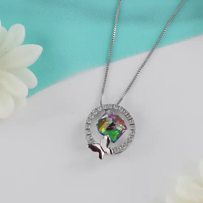 گردنبند زنانه مدل پروانه کد N431E